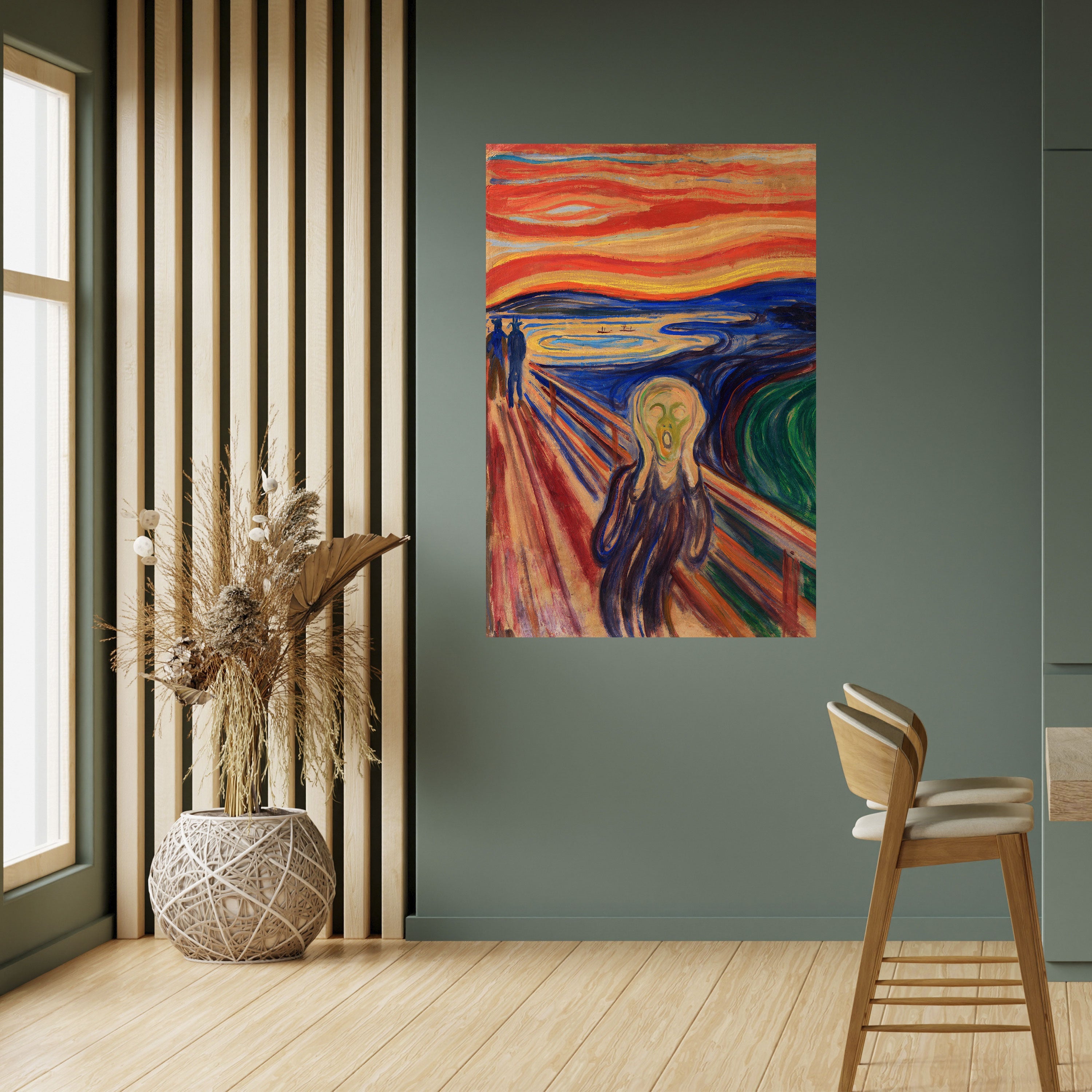 THE SCREAM Vertikales Poster zum Abziehen und Aufkleben