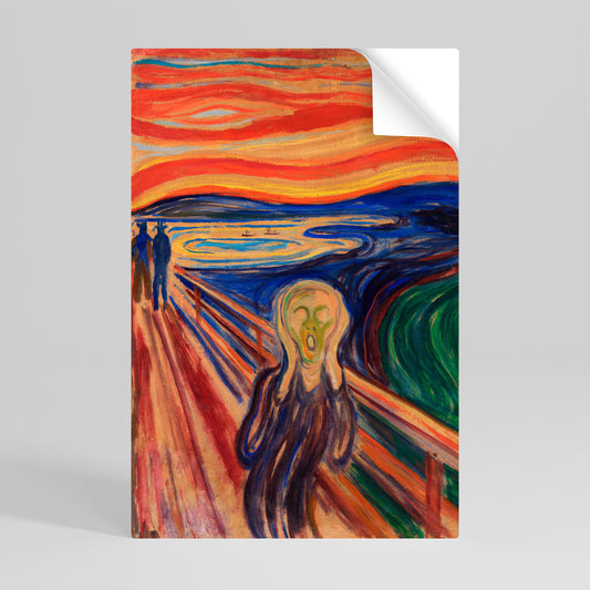 THE SCREAM Selbstklebendes Poster - Hochformat