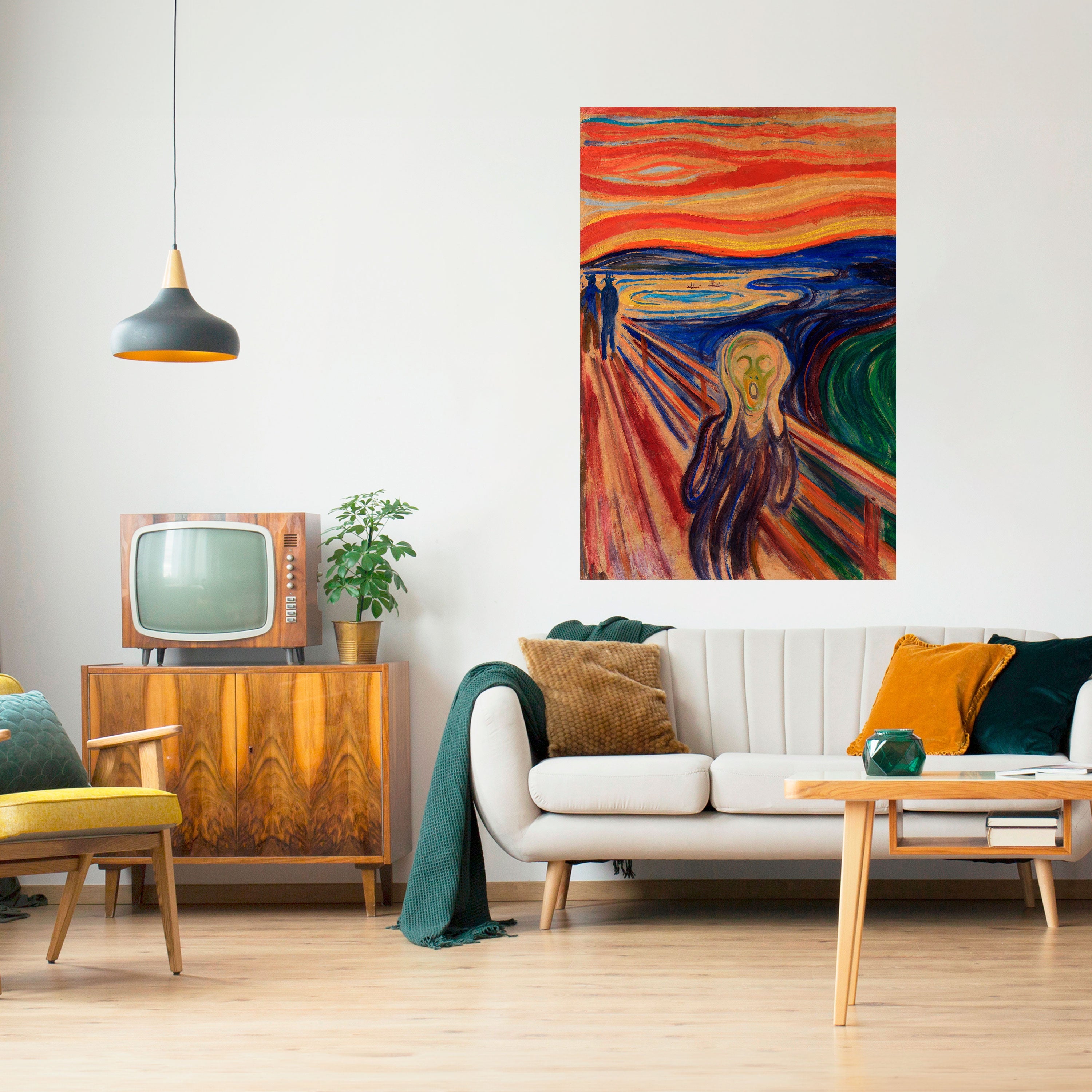 THE SCREAM Vertikales Poster zum Abziehen und Aufkleben