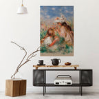 GIRLS IN THE GRASS Selbstklebendes Poster - Hochformat