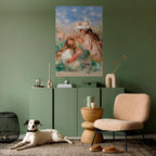 GIRLS IN THE GRASS Selbstklebendes Poster - Hochformat