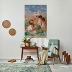 GIRLS IN THE GRASS Selbstklebendes Poster - Hochformat