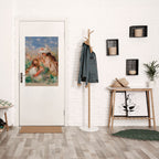 GIRLS IN THE GRASS Selbstklebendes Poster - Hochformat