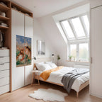 GIRLS IN THE GRASS Selbstklebendes Poster - Hochformat