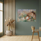 GIRLS IN THE GRASS Selbstklebendes Horizontal-Poster