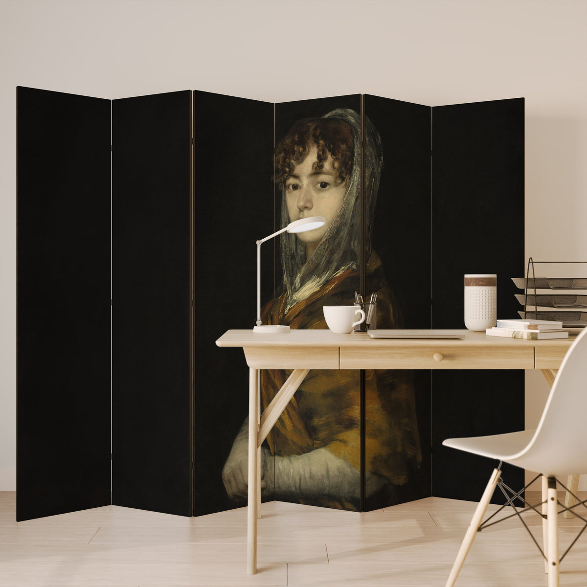 WHISPERS OF HISTORY 6-Panel Room Divider