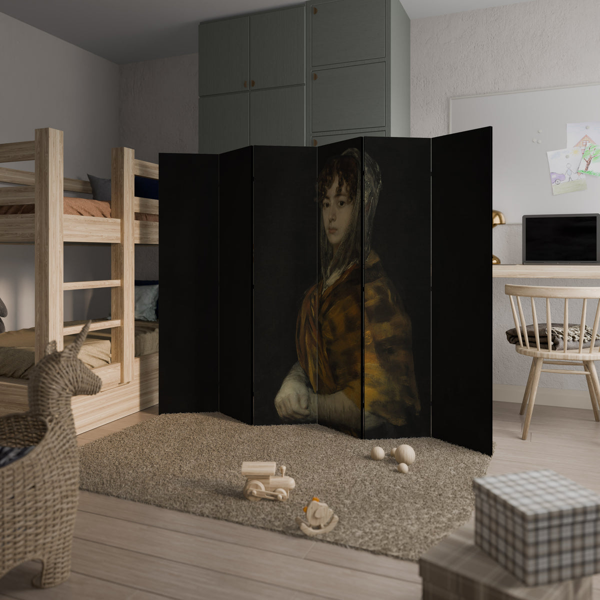 WHISPERS OF HISTORY 6-teiliger Paravent