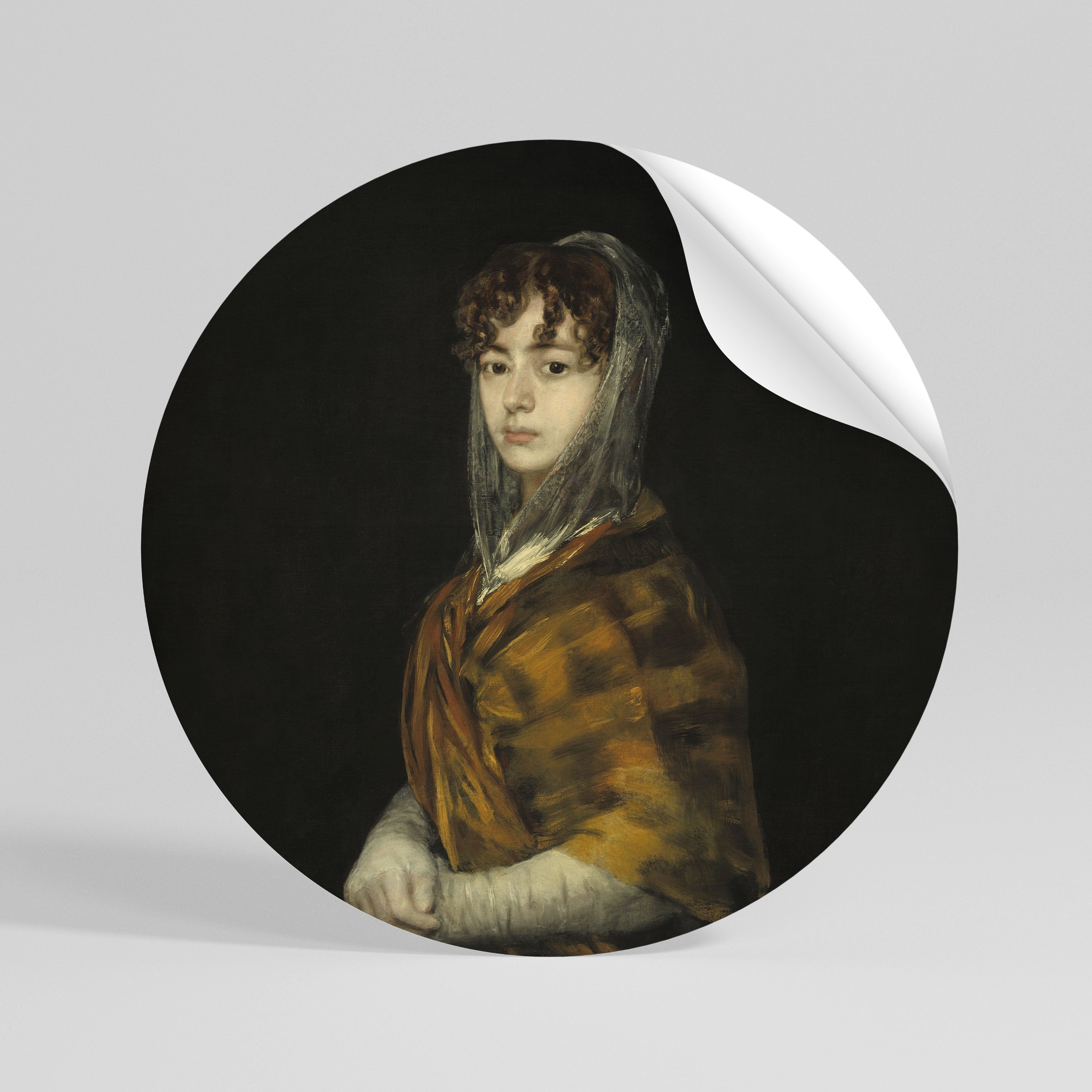 WHISPERS OF HISTORY Runder Wandsticker zum Abziehen und Aufkleben