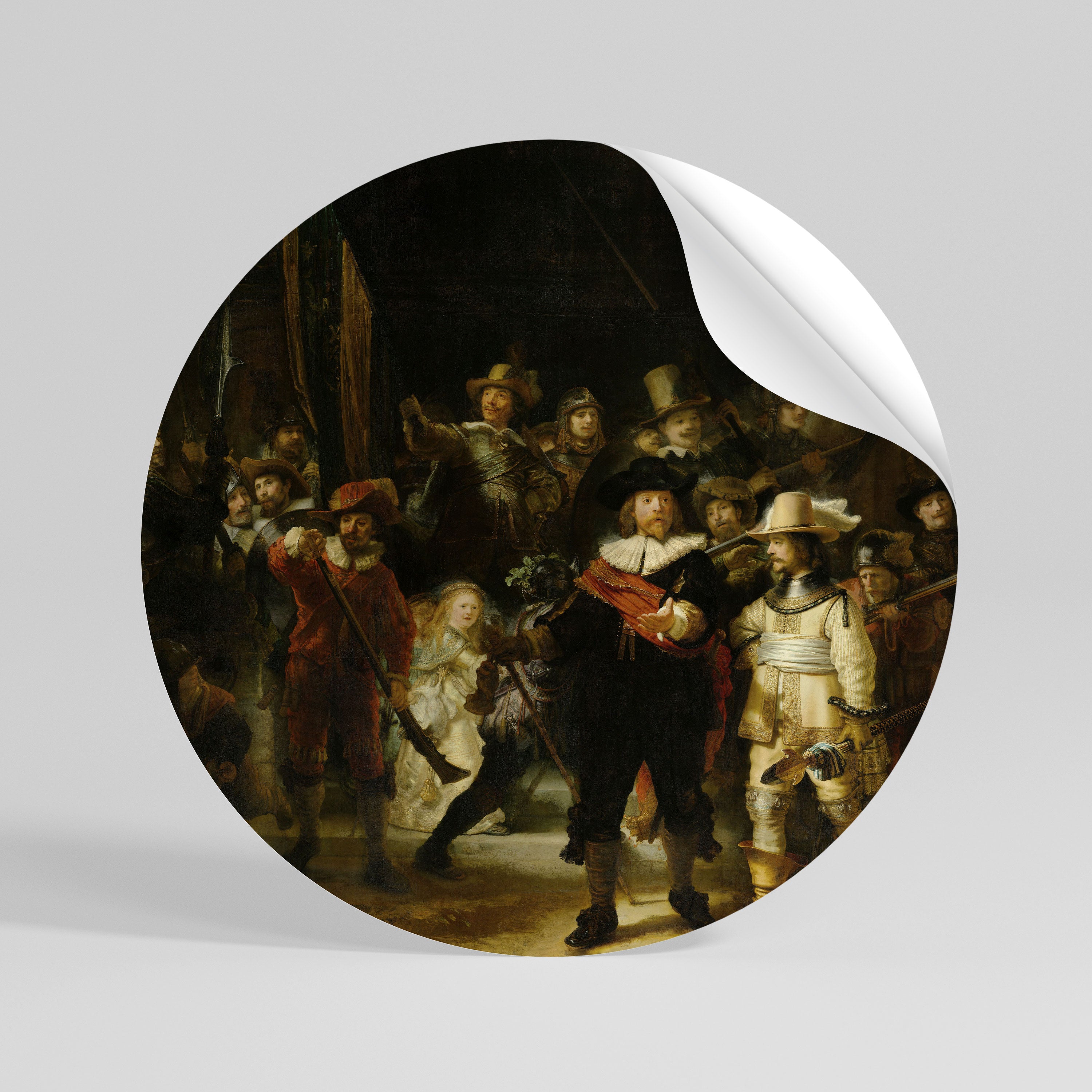 NIGHTWATCH TRIBUTE Runder Wandsticker zum Abziehen und Aufkleben