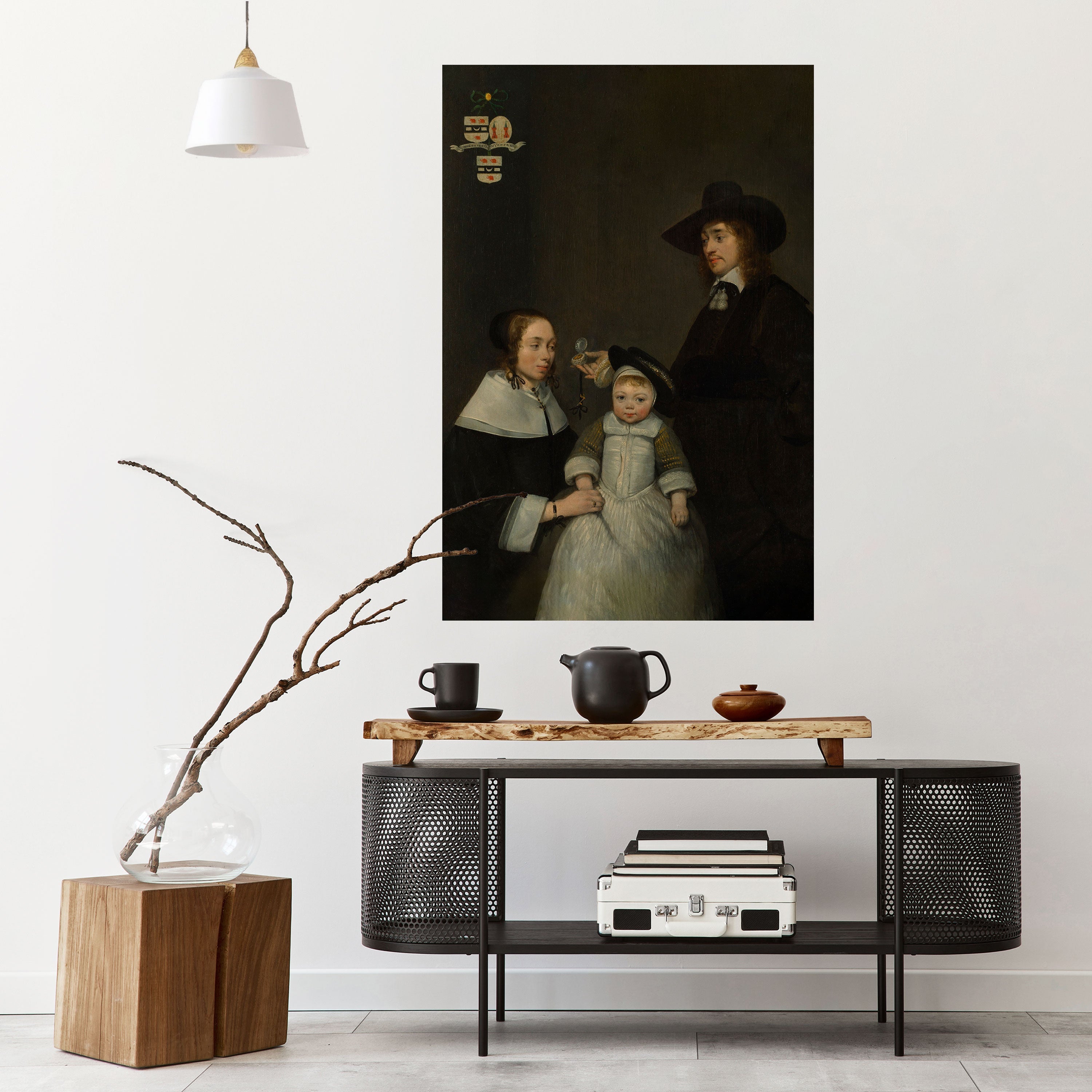 CHERISHED MOMENTS EMBRACED Vertikales Poster zum Abziehen und Aufkleben