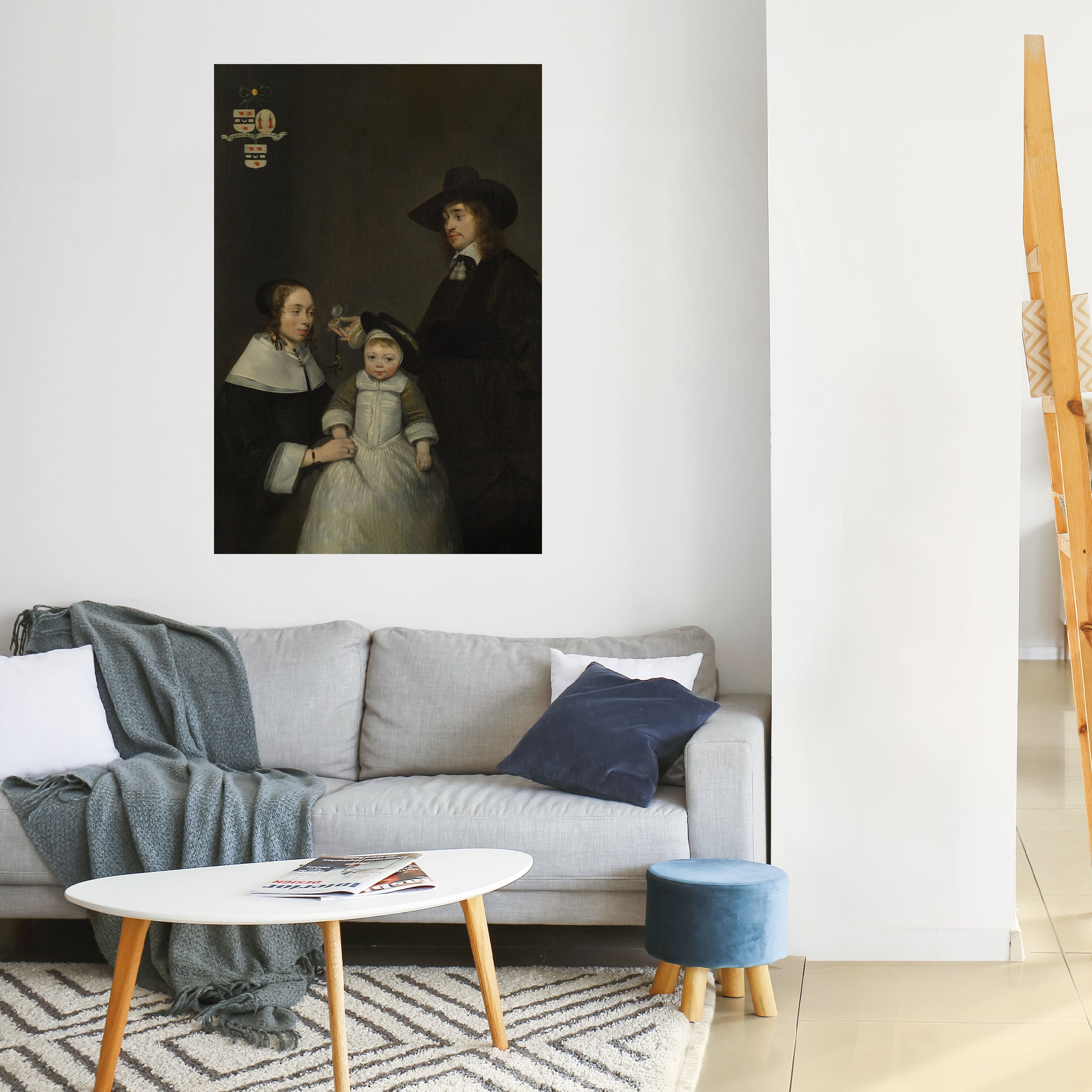 CHERISHED MOMENTS EMBRACED Vertikales Poster zum Abziehen und Aufkleben