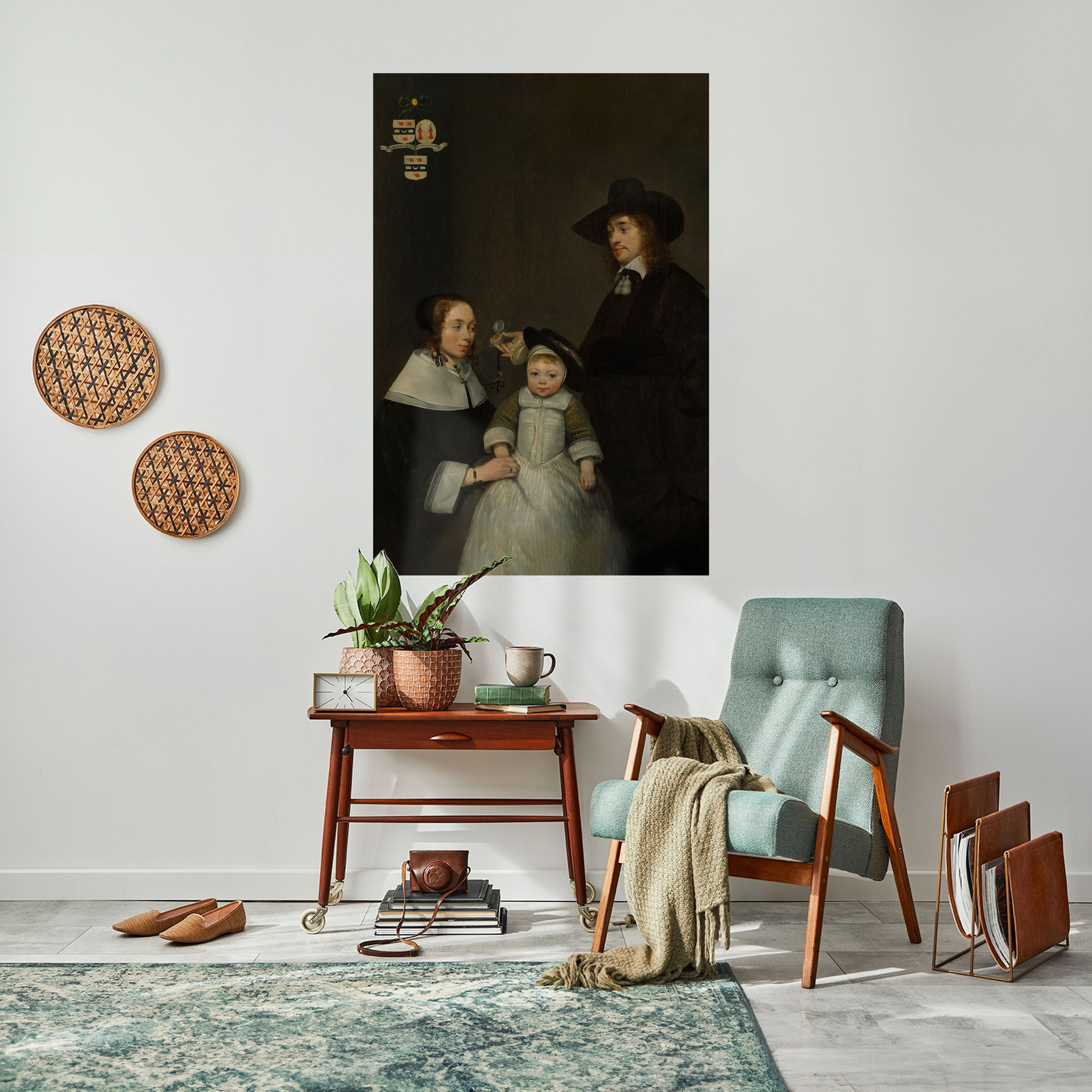 CHERISHED MOMENTS EMBRACED Vertikales Poster zum Abziehen und Aufkleben