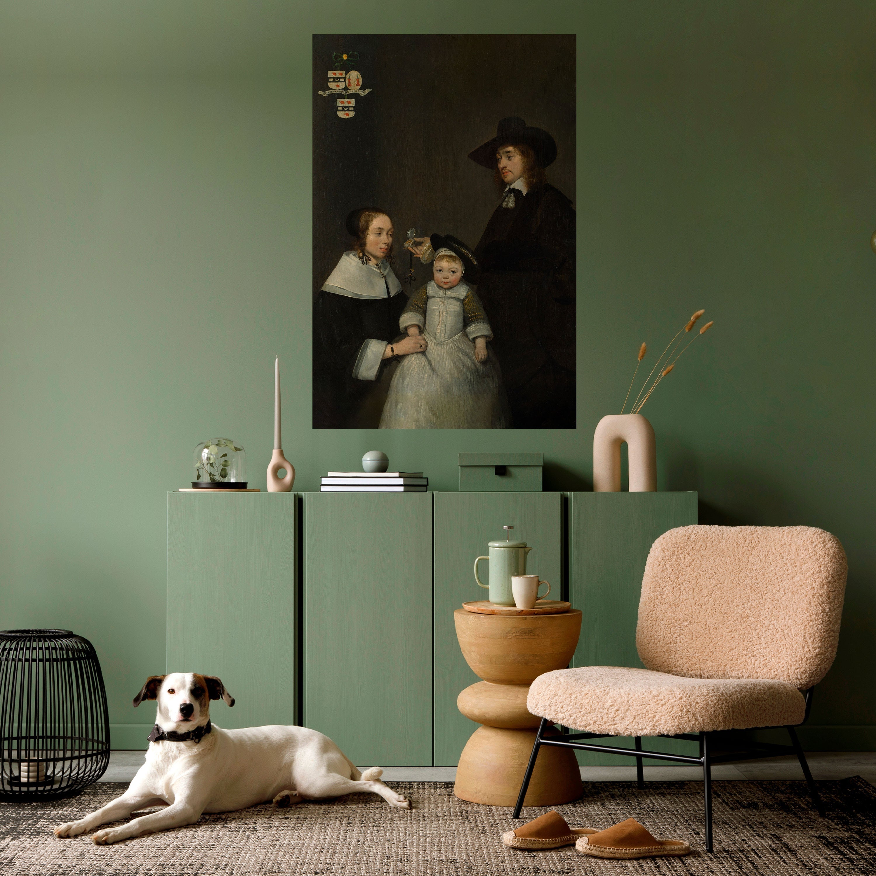 CHERISHED MOMENTS EMBRACED Vertikales Poster zum Abziehen und Aufkleben