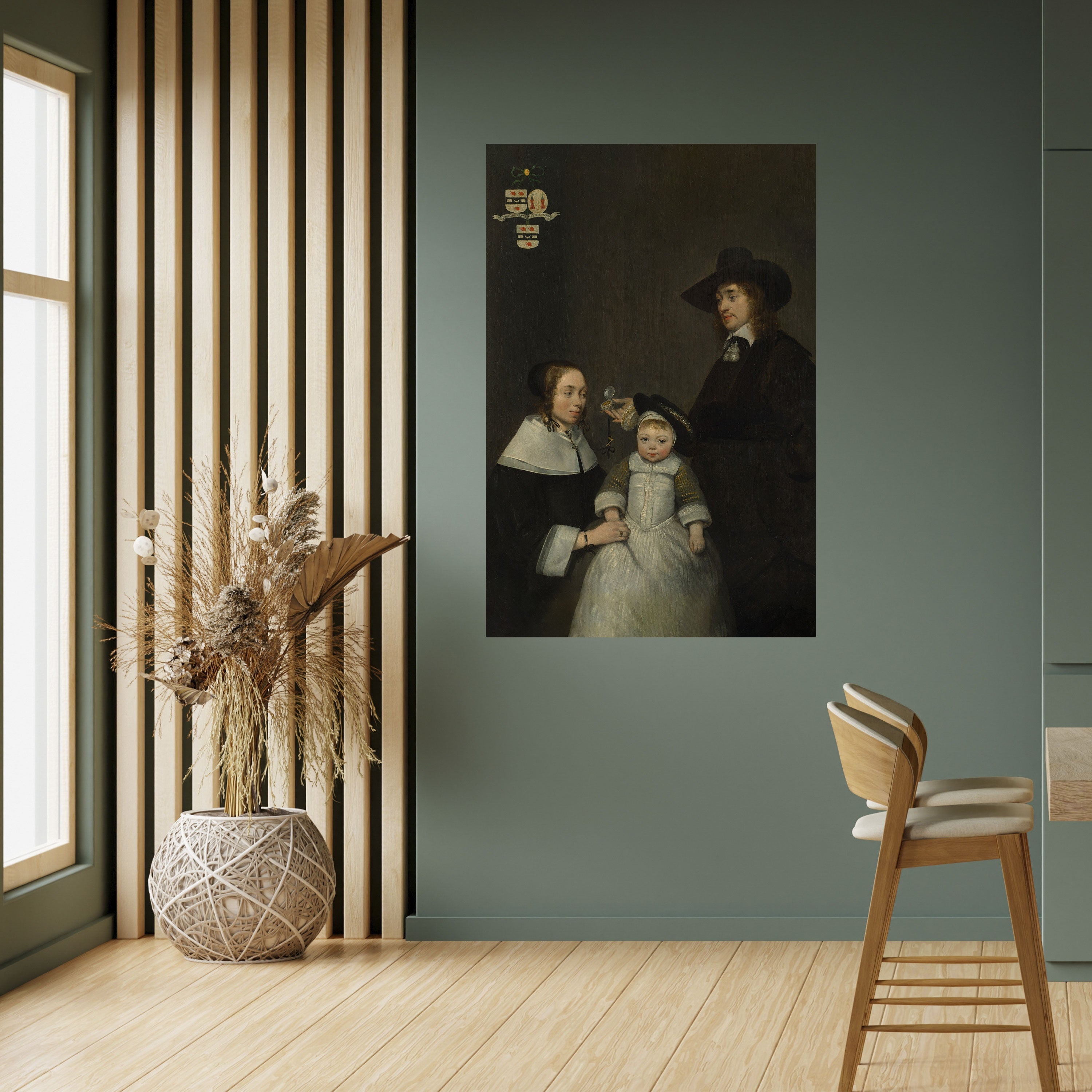 CHERISHED MOMENTS EMBRACED Vertikales Poster zum Abziehen und Aufkleben