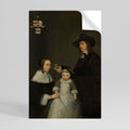 CHERISHED MOMENTS EMBRACED Selbstklebendes Poster - Hochformat