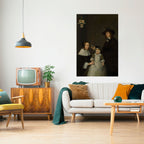 CHERISHED MOMENTS EMBRACED Selbstklebendes Poster - Hochformat