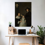 CHERISHED MOMENTS EMBRACED Selbstklebendes Poster - Hochformat