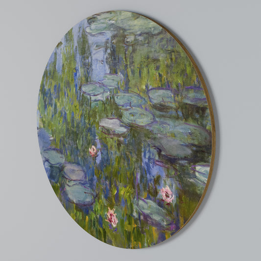WATER LILIES Rundes Wandbild