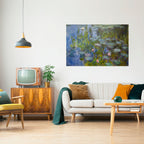 WATER LILIES Selbstklebendes Horizontal-Poster