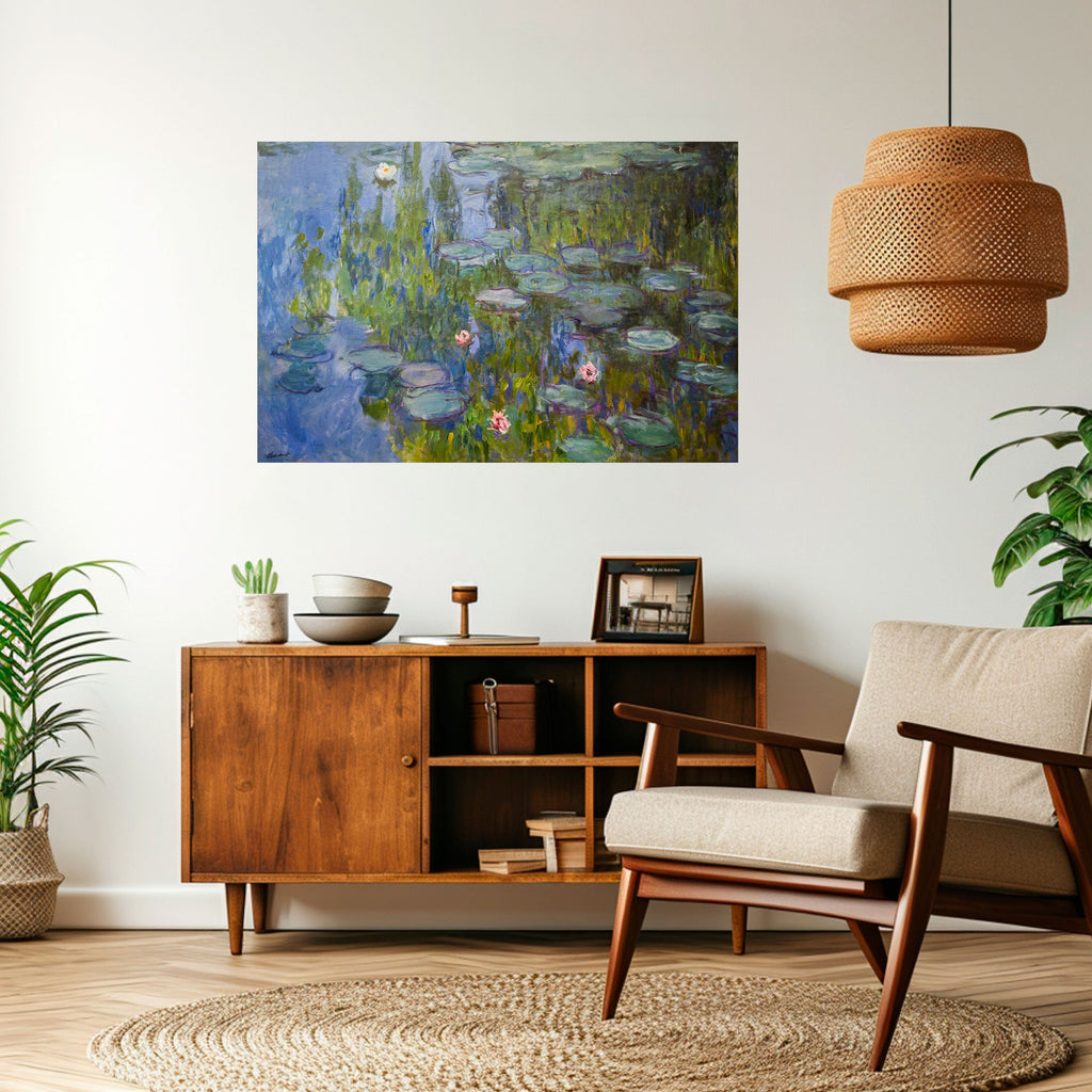 WATER LILIES Selbstklebendes Horizontal-Poster