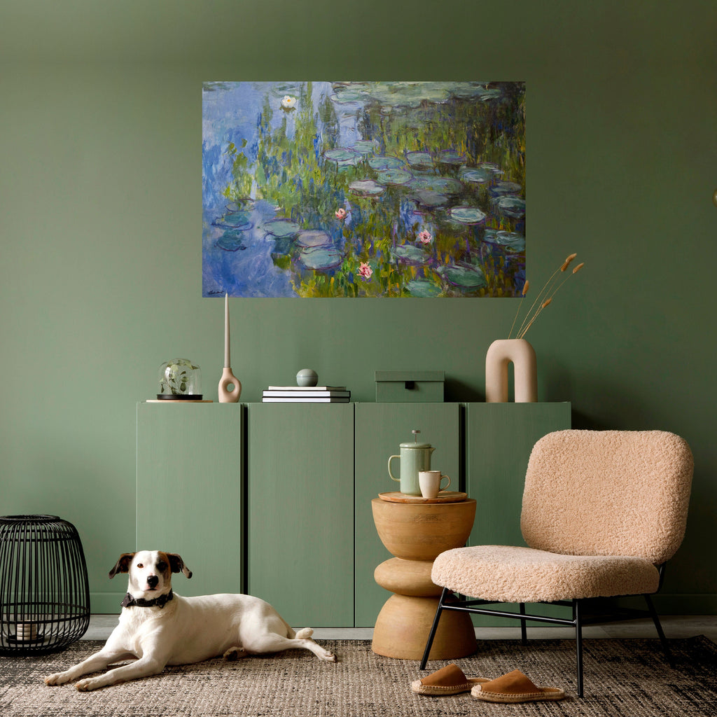 WATER LILIES Selbstklebendes Horizontal-Poster