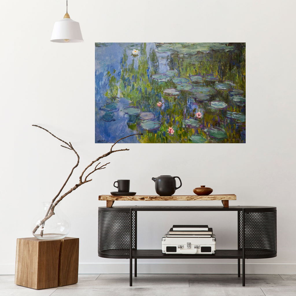 WATER LILIES Selbstklebendes Horizontal-Poster