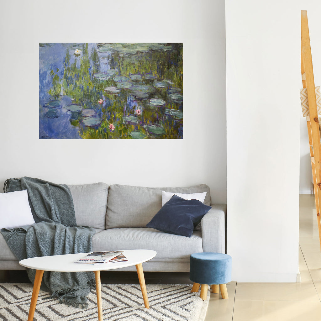 WATER LILIES Selbstklebendes Horizontal-Poster