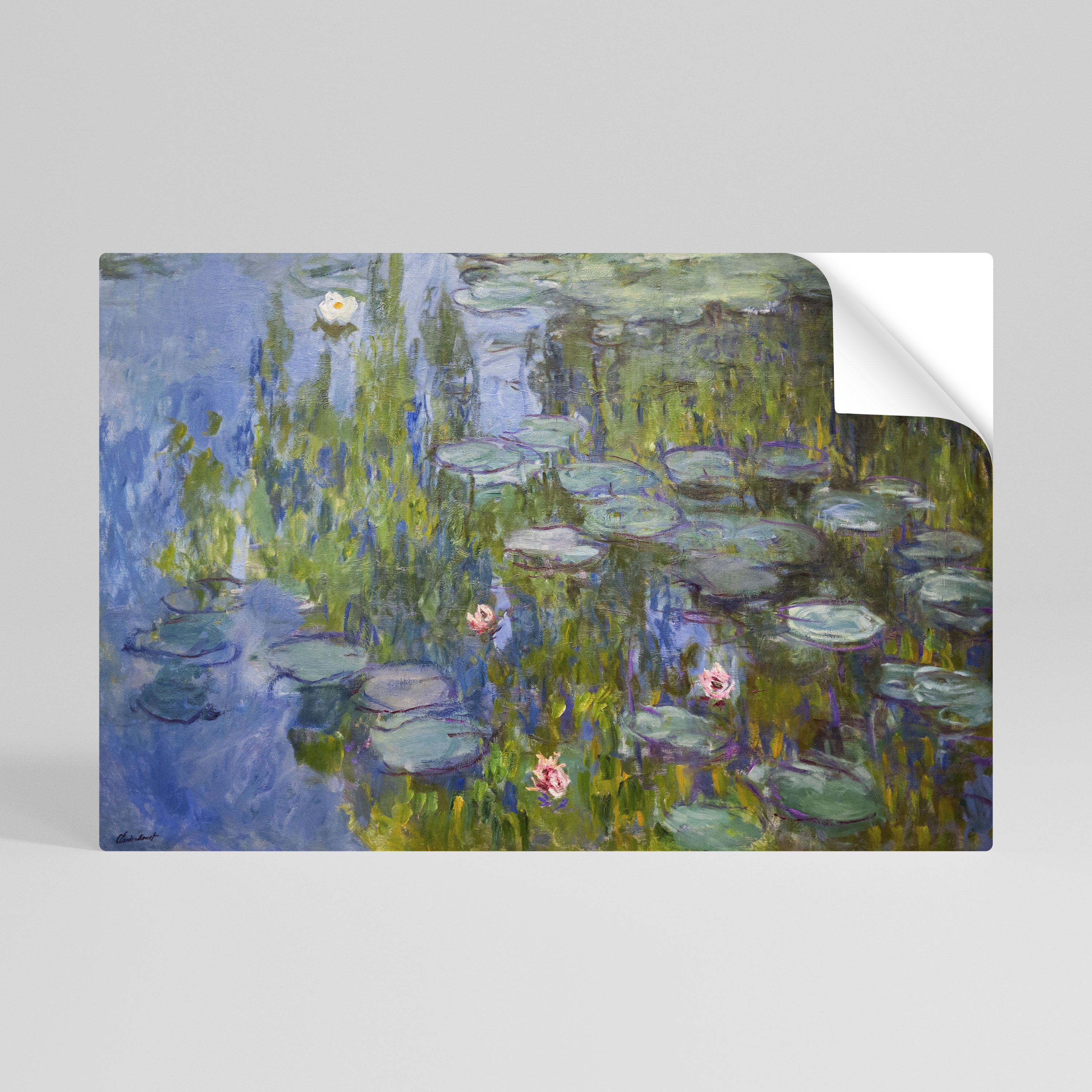 WATER LILIES Selbstklebendes Horizontal-Poster