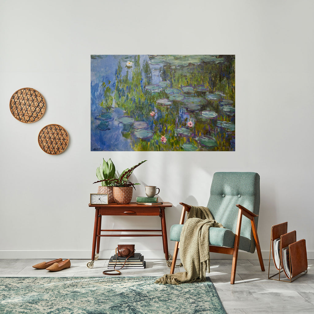 WATER LILIES Selbstklebendes Horizontal-Poster