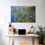 WATER LILIES Selbstklebendes Horizontal-Poster