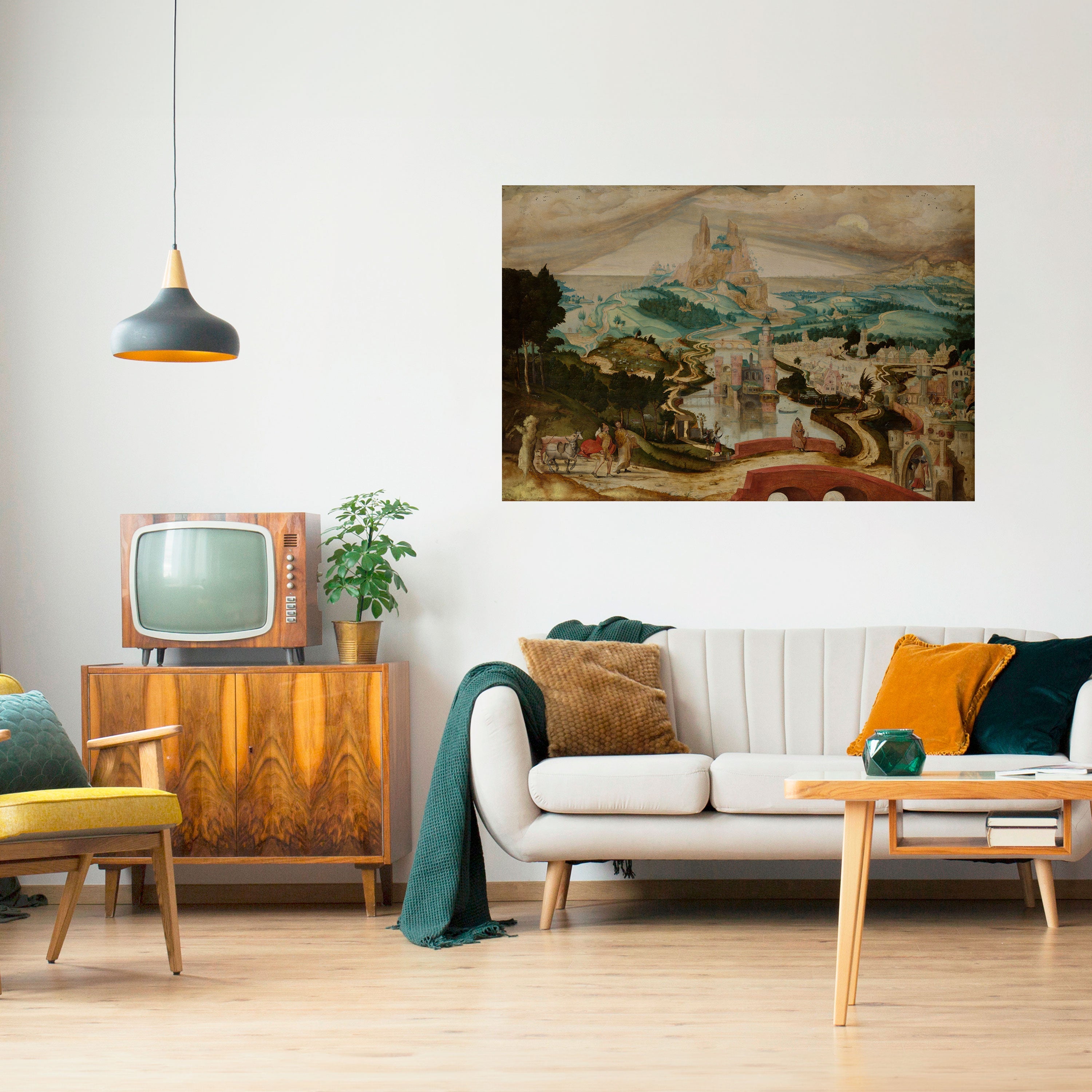 ENCHANTED LANDSCAPE DREAMS Selbstklebendes Horizontal-Poster