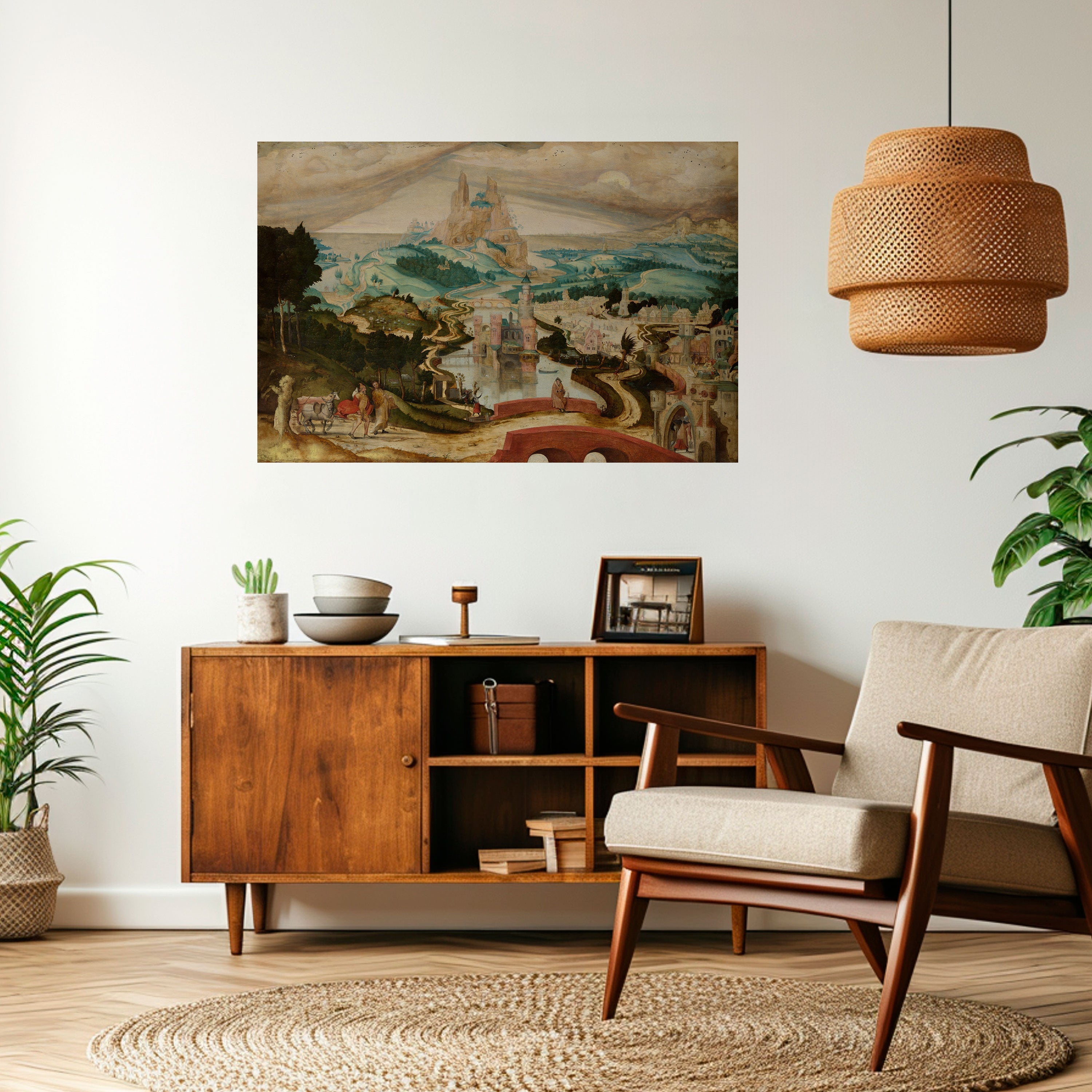 ENCHANTED LANDSCAPE DREAMS Selbstklebendes Horizontal-Poster