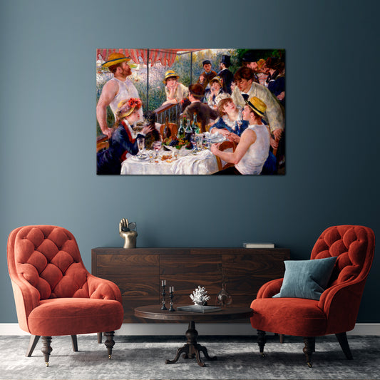 LUNCHEON OF THE BOATING PARTY Horizontal Canvas Print