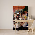 LUNCHEON OF THE BOATING PARTY Dekorativer Paravent - 3-teilig