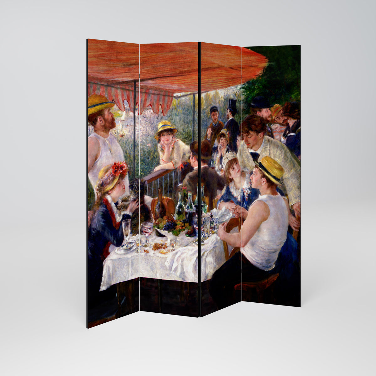 LUNCHEON OF THE BOATING PARTY 4-teiliger Paravent