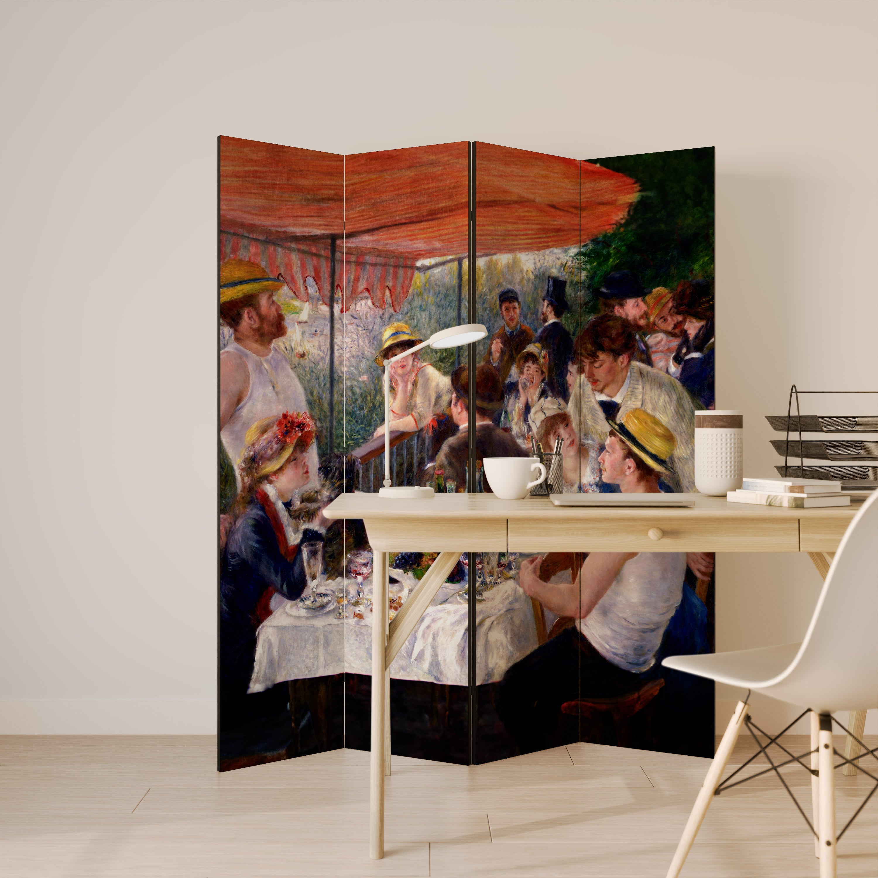 LUNCHEON OF THE BOATING PARTY 4-Panel Room Divider
