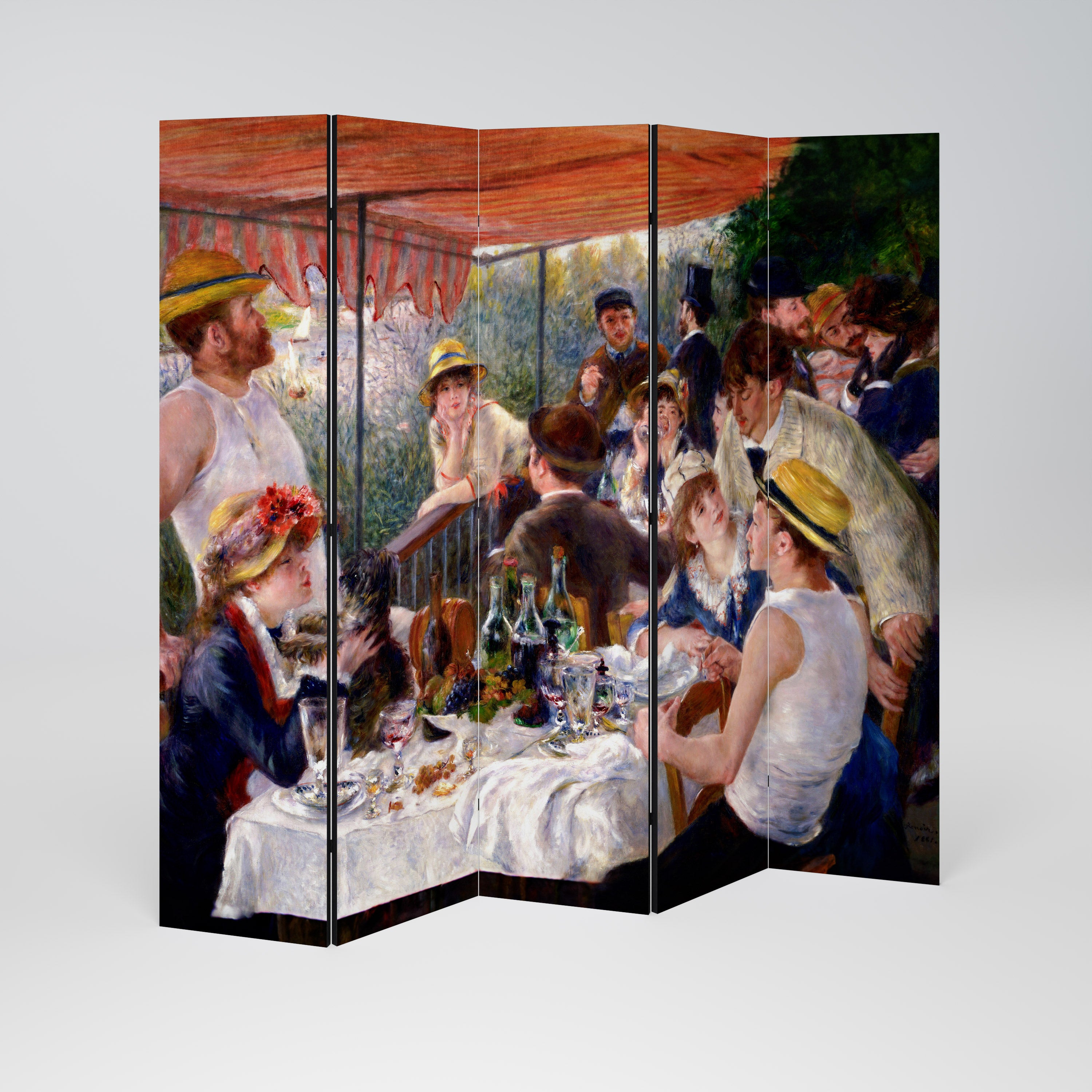 LUNCHEON OF THE BOATING PARTY 5-teiliger Paravent