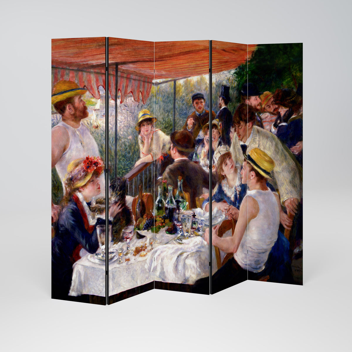 LUNCHEON OF THE BOATING PARTY 5-teiliger Paravent