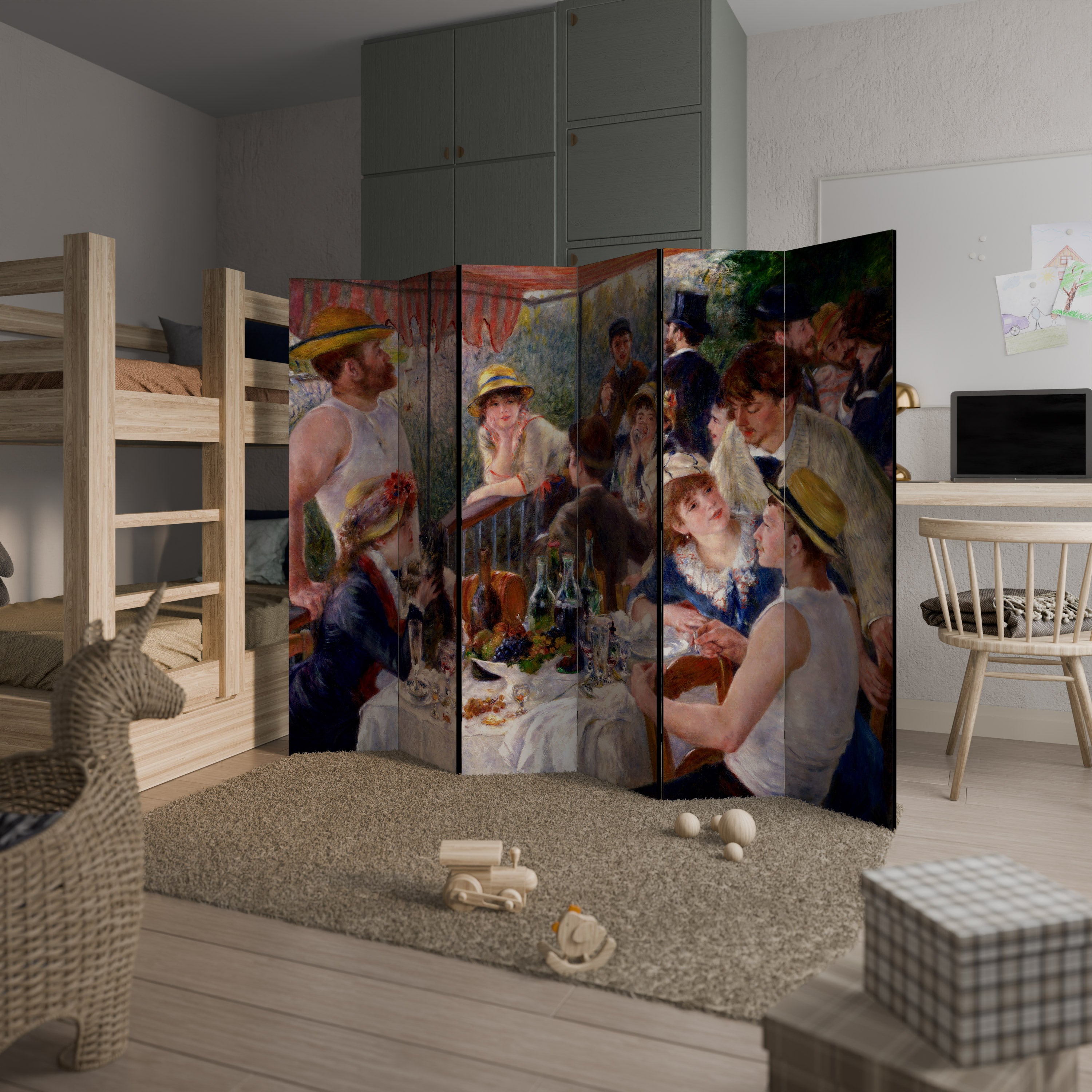 LUNCHEON OF THE BOATING PARTY 6-teiliger Paravent