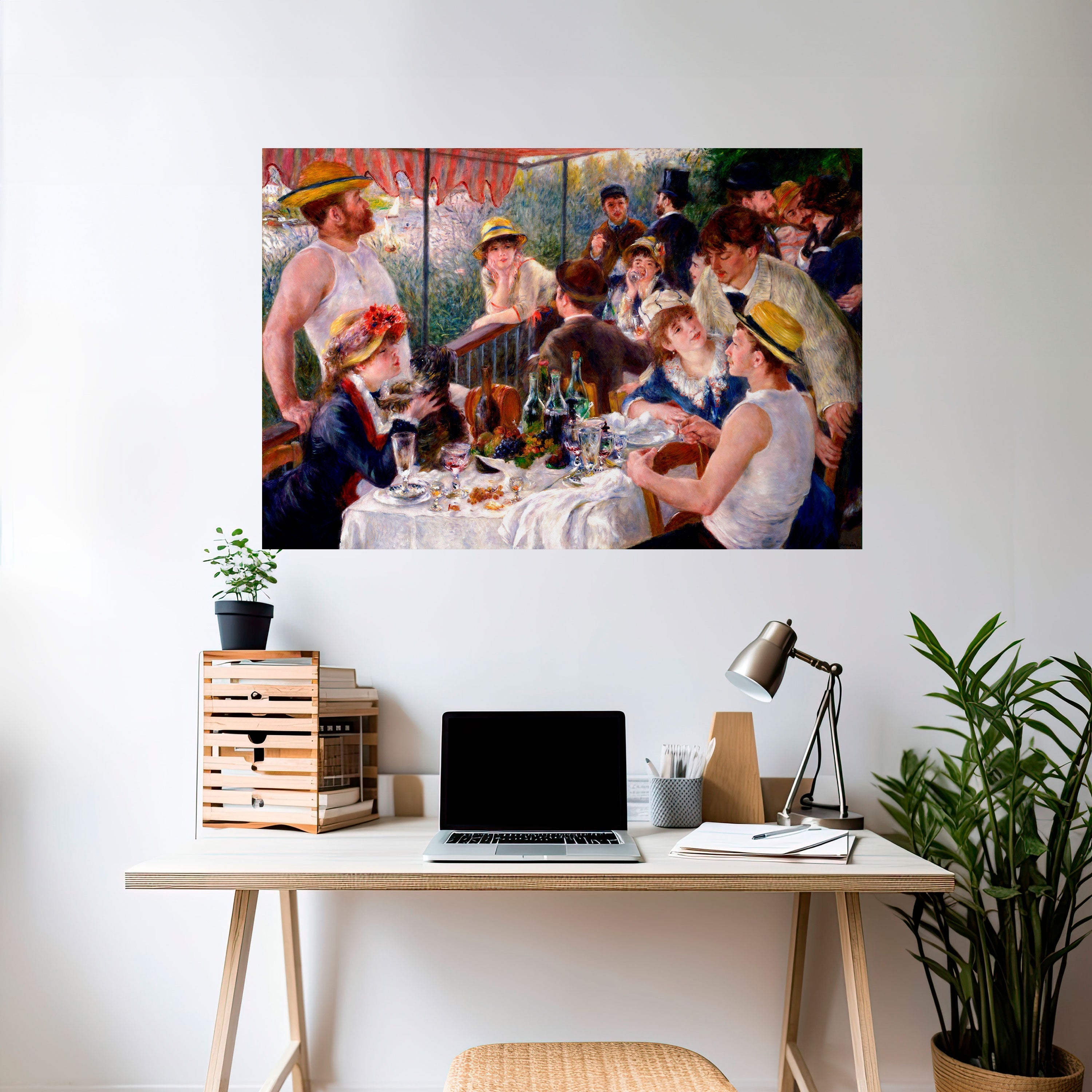 LUNCHEON OF THE BOATING PARTY Selbstklebendes Horizontal-Poster