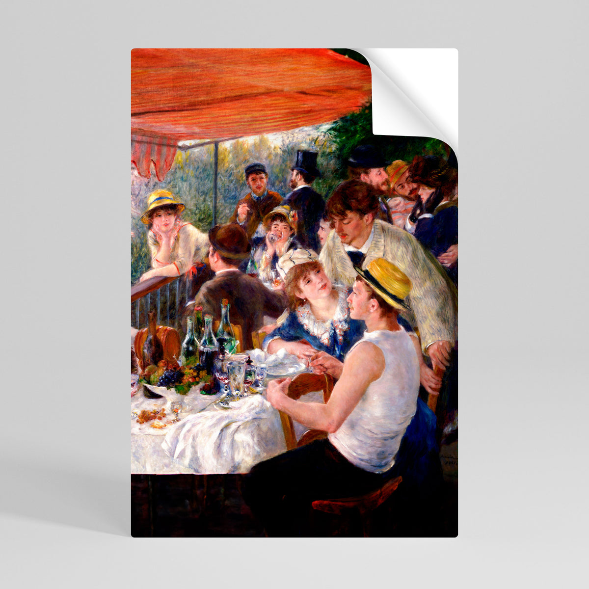 LUNCHEON OF THE BOATING PARTY Peel and Stick Vertical Poster