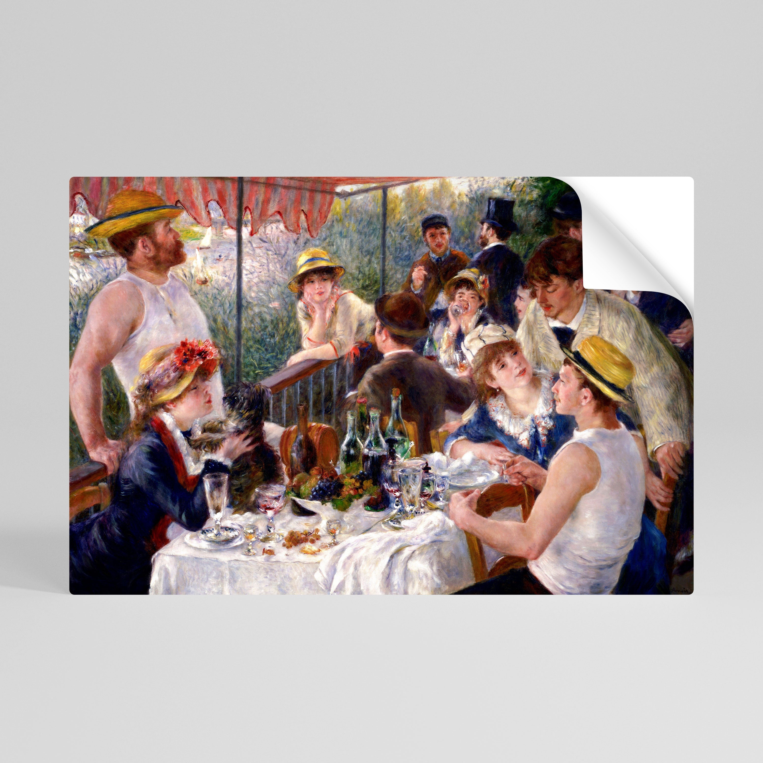 LUNCHEON OF THE BOATING PARTY Selbstklebendes Horizontal-Poster