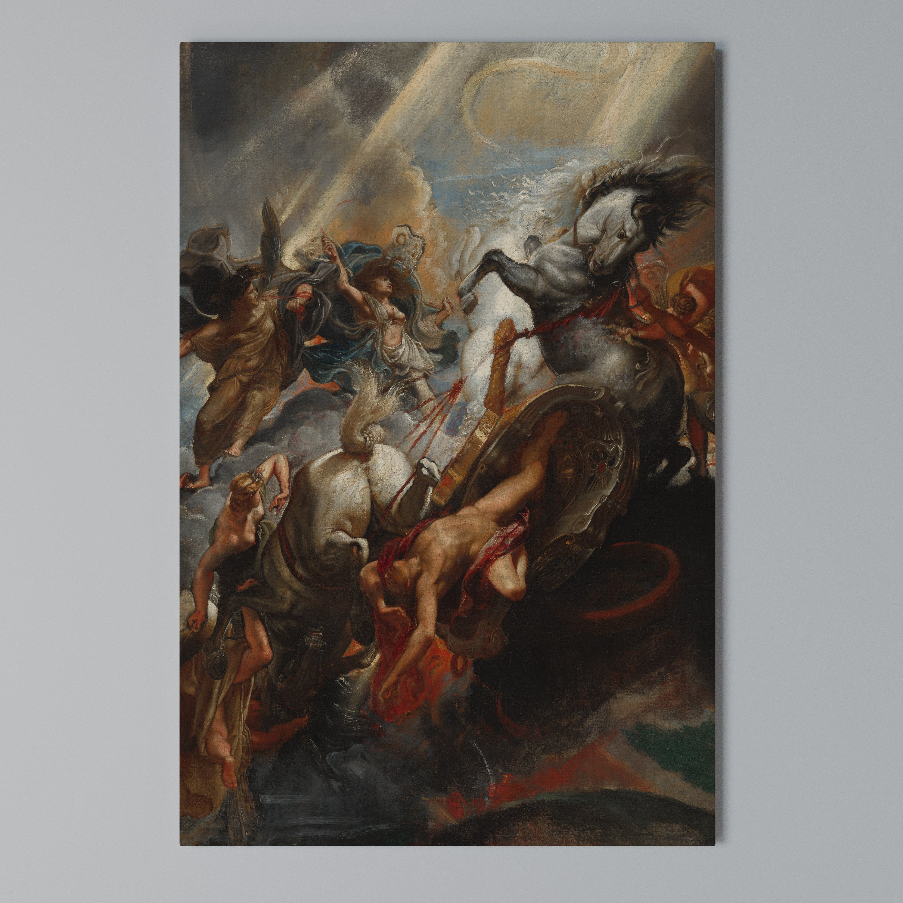 FURY IN MOTION Vertical Canvas Print