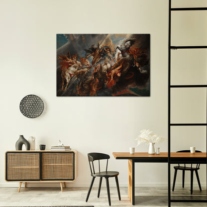 FURY IN MOTION Horizontal Canvas Print