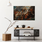 FURY IN MOTION Selbstklebendes Horizontal-Poster