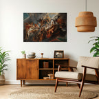 FURY IN MOTION Selbstklebendes Horizontal-Poster