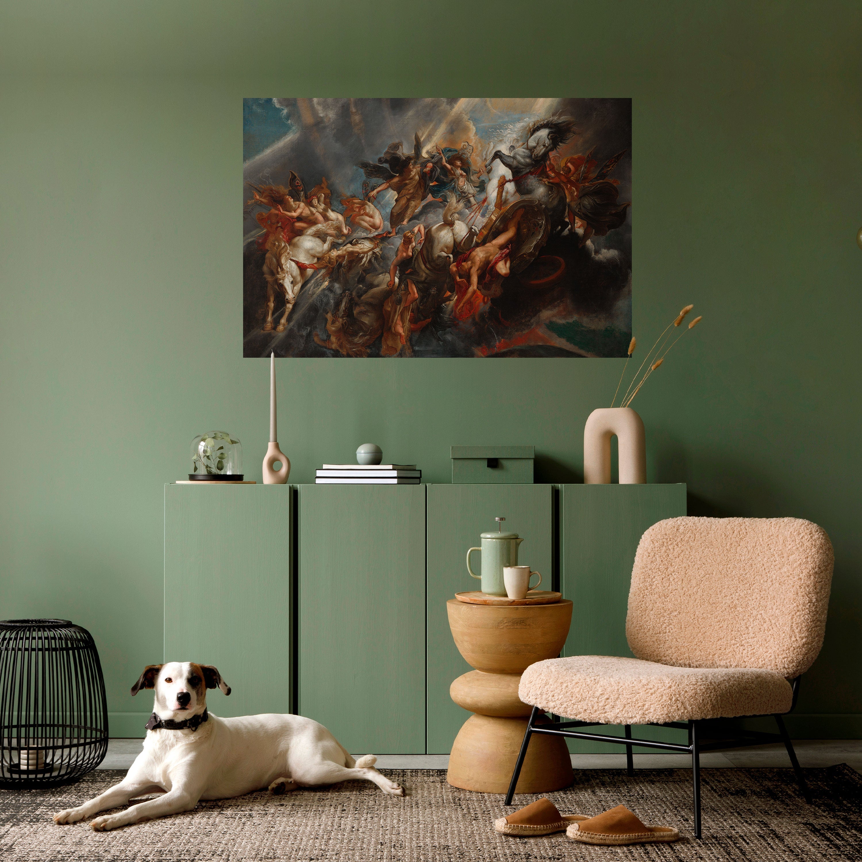 FURY IN MOTION Selbstklebendes Horizontal-Poster