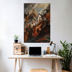 FURY IN MOTION Selbstklebendes Poster - Hochformat