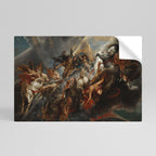 FURY IN MOTION Selbstklebendes Horizontal-Poster