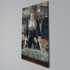 SHADOWS AT THE BAR Vertical Canvas Print